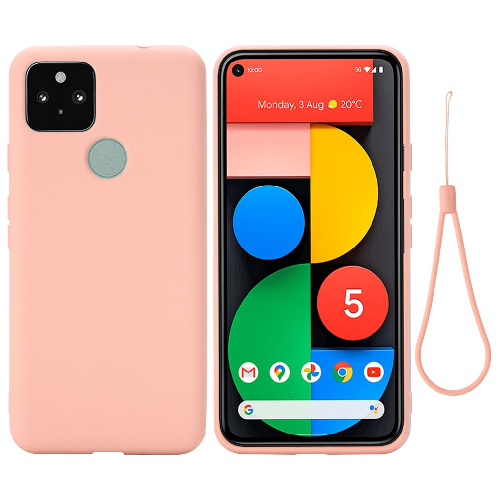 Google Pixel 5a 5g Azmaro Tyndt Silikone Cover Pink