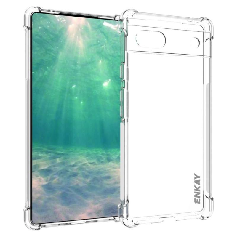 Google Pixel 6a Enkay Gummi Cover Transparent