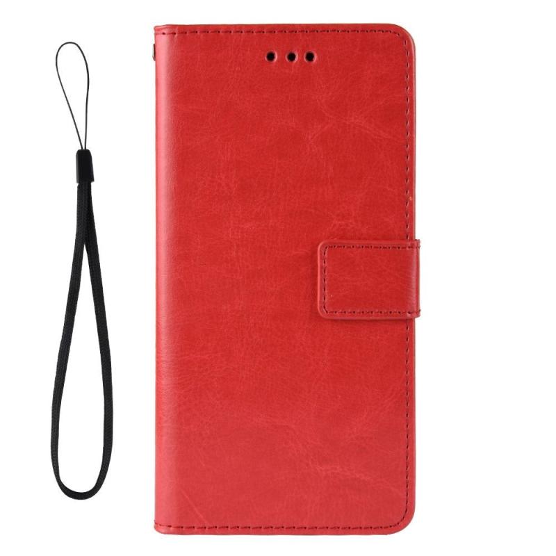 Asus Rog Phone    Zs661ks  Neutralt Læder Cover    Pung Rød