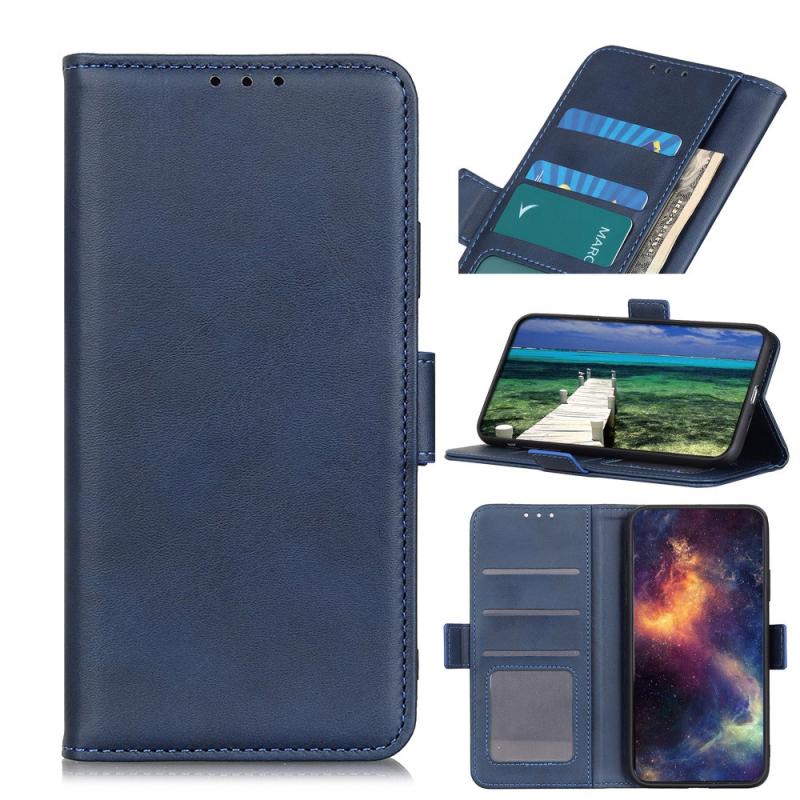 Asus Zenfone   Flip Classic Læder Cover   Pung Blå