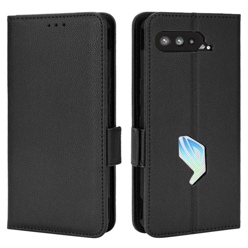 Asus Rog Phone     Rog Phone 5s Læder Cover   Pung Sort