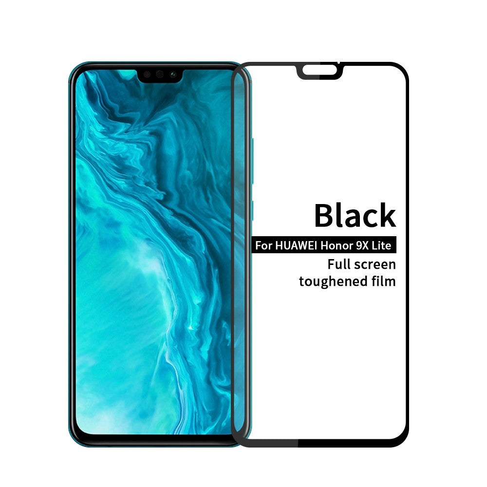 Huawei Honor 9x Lite Hofi Hærdet Glas Skærmbeskyttelse Full Fit Case Friendly Sort