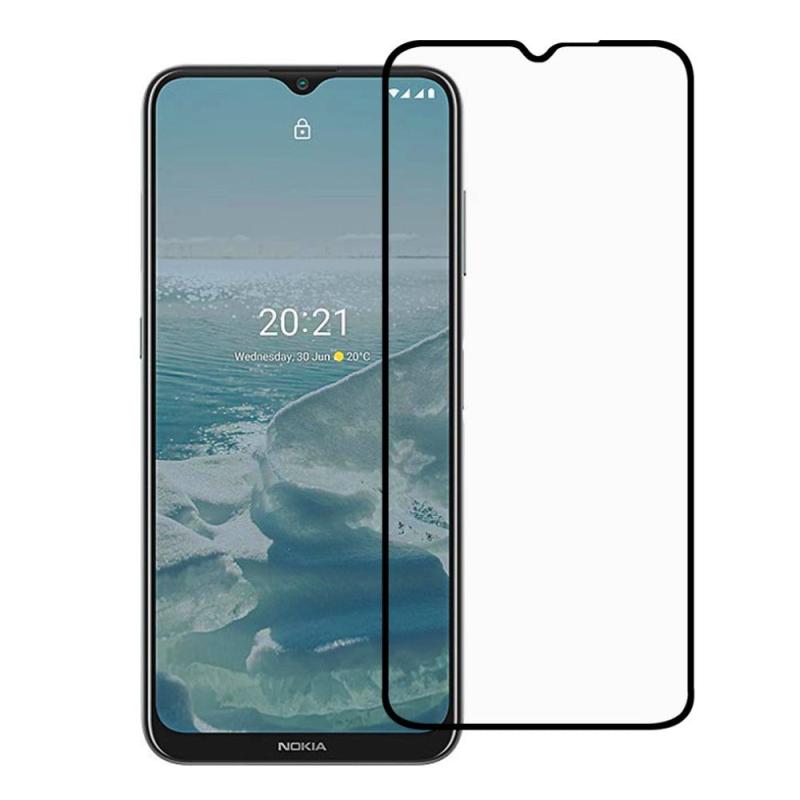 Nokia G10   G20 Full-fit Beskyttelsesglas Skærmbeskyttelse Sort