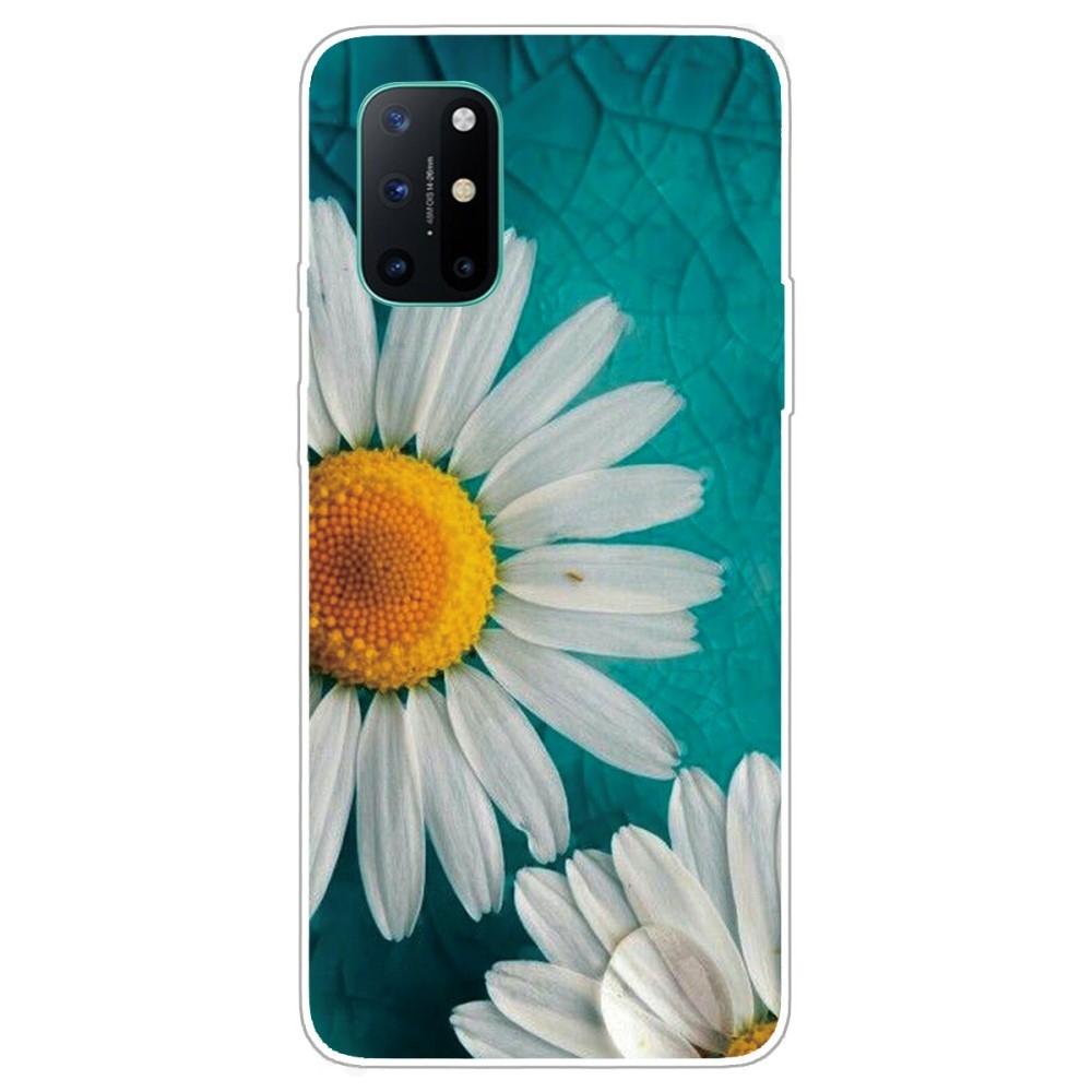 Oneplus 8t Gummi Cover Med Printet Design Krysantemum