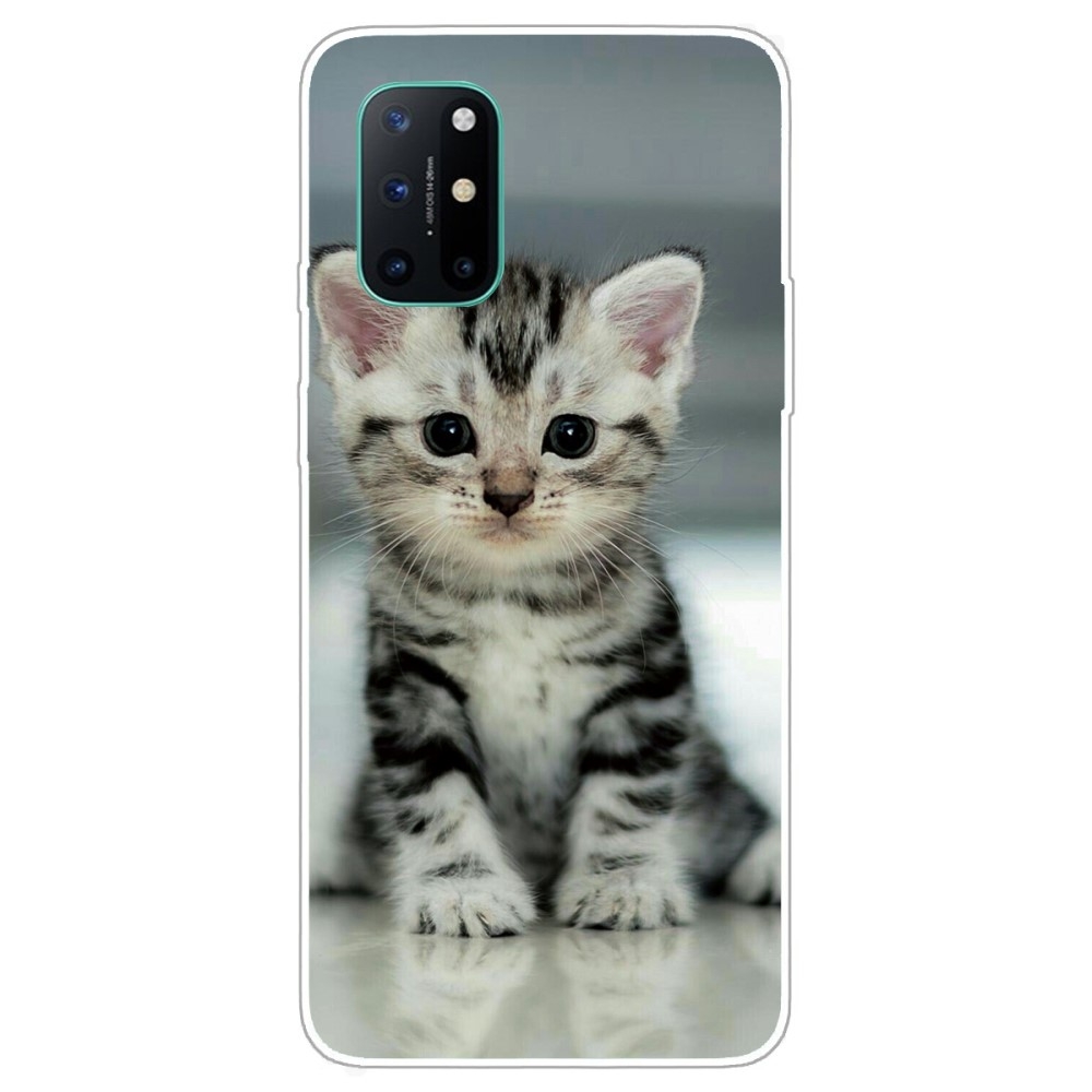 Oneplus 8t Gummi Cover Med Printet Design Søde Katte