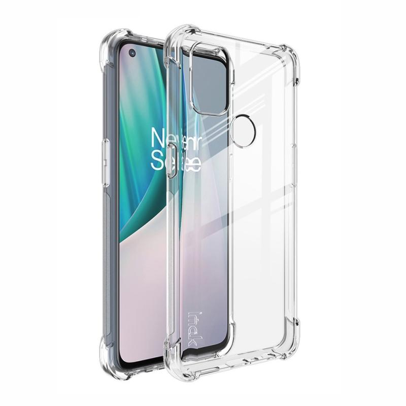 Oneplus Nord N10 5g Imak Gummi Cover Inkl- Skærmbeskytter Transparent