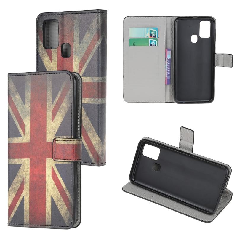 Oneplus Nord N10 5g Læder Cover   Pung Med Printet Design Retro   Flag