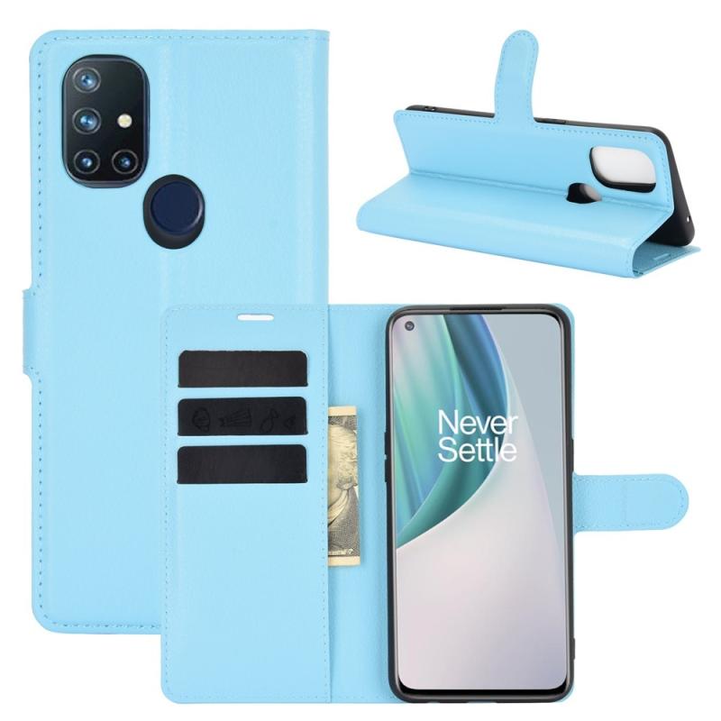 Oneplus Nord N10 5g Læder Cover   Pung Blå
