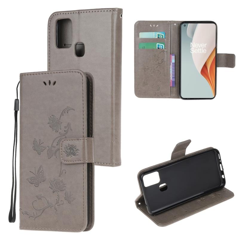 Oneplus Nord N100 5g Classic Læder Cover   Pung Grå