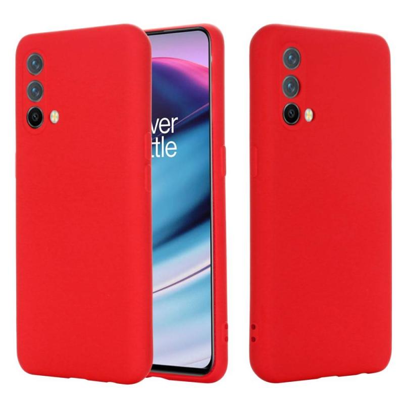 Oneplus Nord   5g Azmaro Tyndt Silikone Cover Rød