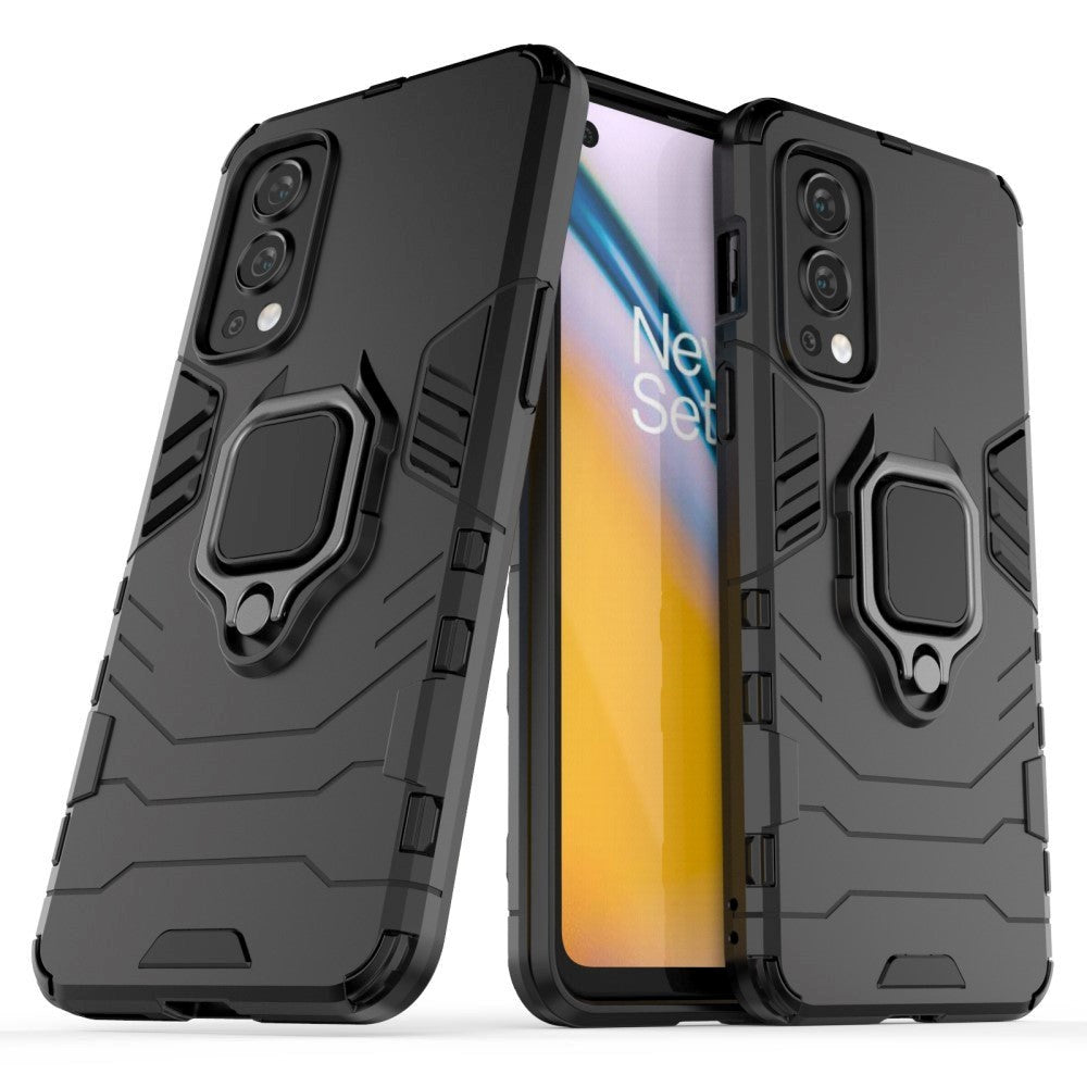 Oneplus Nord    5g  Håndværker Cover Til Bagside    Magnetisk Kickstand Sort