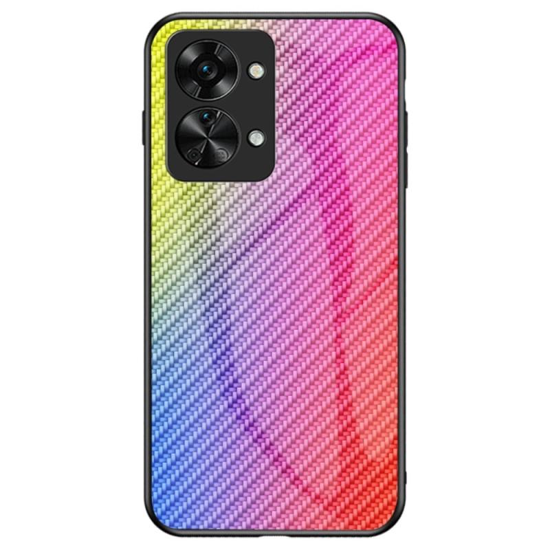 Oneplus Nord 2t 5g Gradient Hybrid Cover Med Bagside   Hærdet Glas Farverig