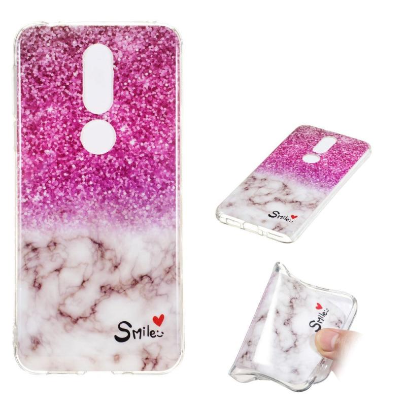 Nokia     Fleksibelt Marble Cover Lyserød