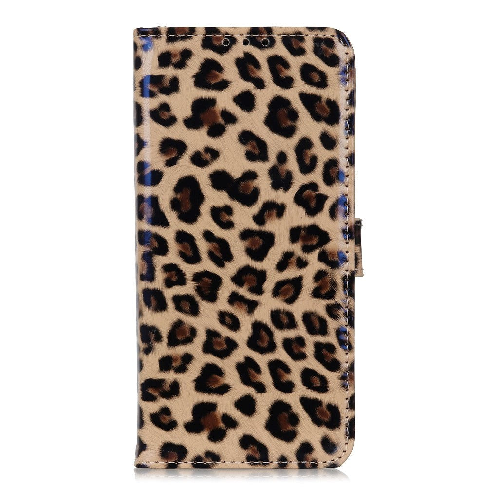 Nokia     Læder Cover    Pung Leopard