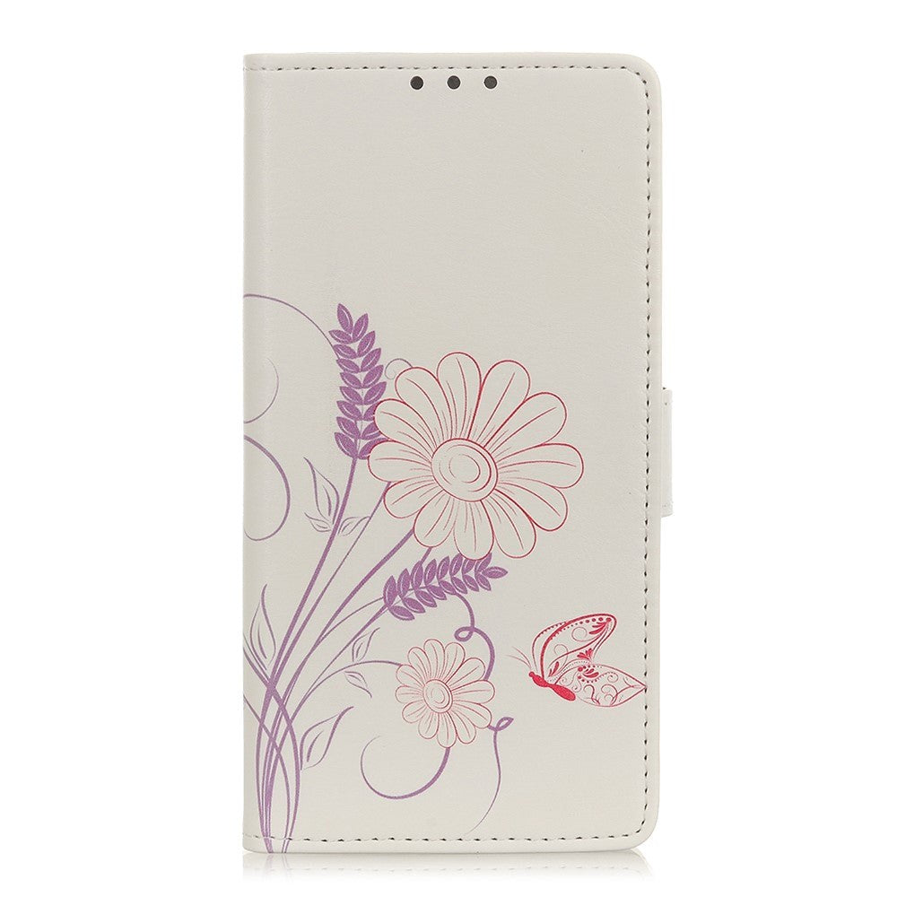 Nokia     Læder Cover    Kortholder Blomster   Sommerfugl
