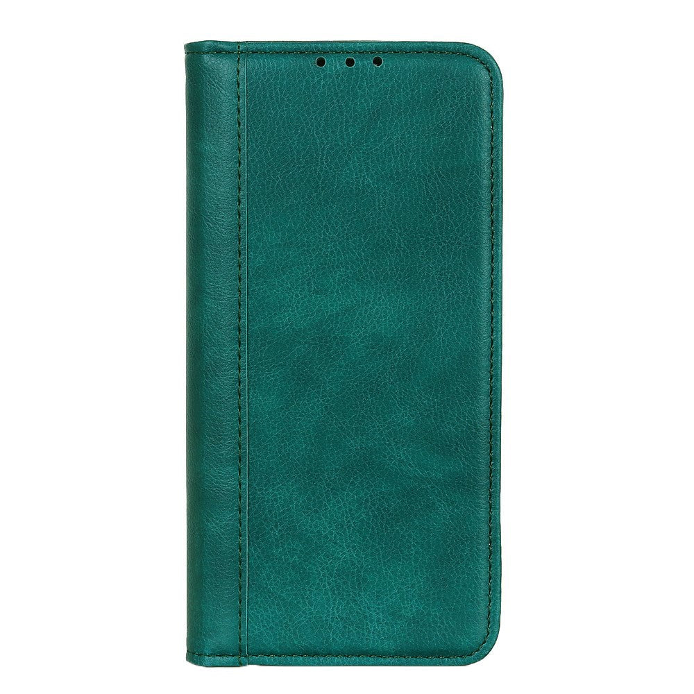 Nokia     Litchi Tekstur Læder Cover    Pung Grøn