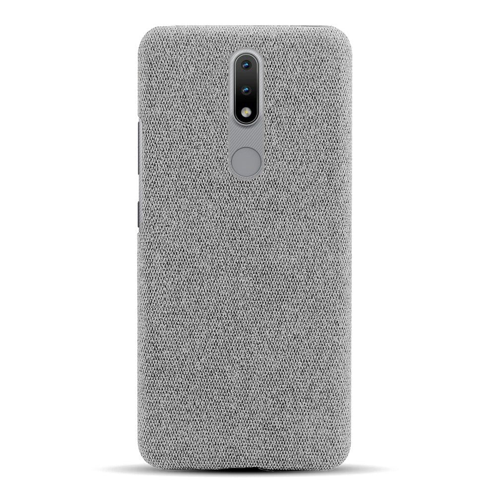 Nokia     Stofbetrukket Plastik Cover Grå
