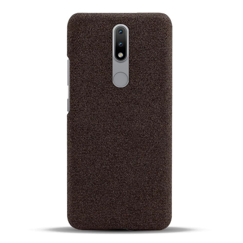 Nokia     Stofbetrukket Plastik Cover Brun
