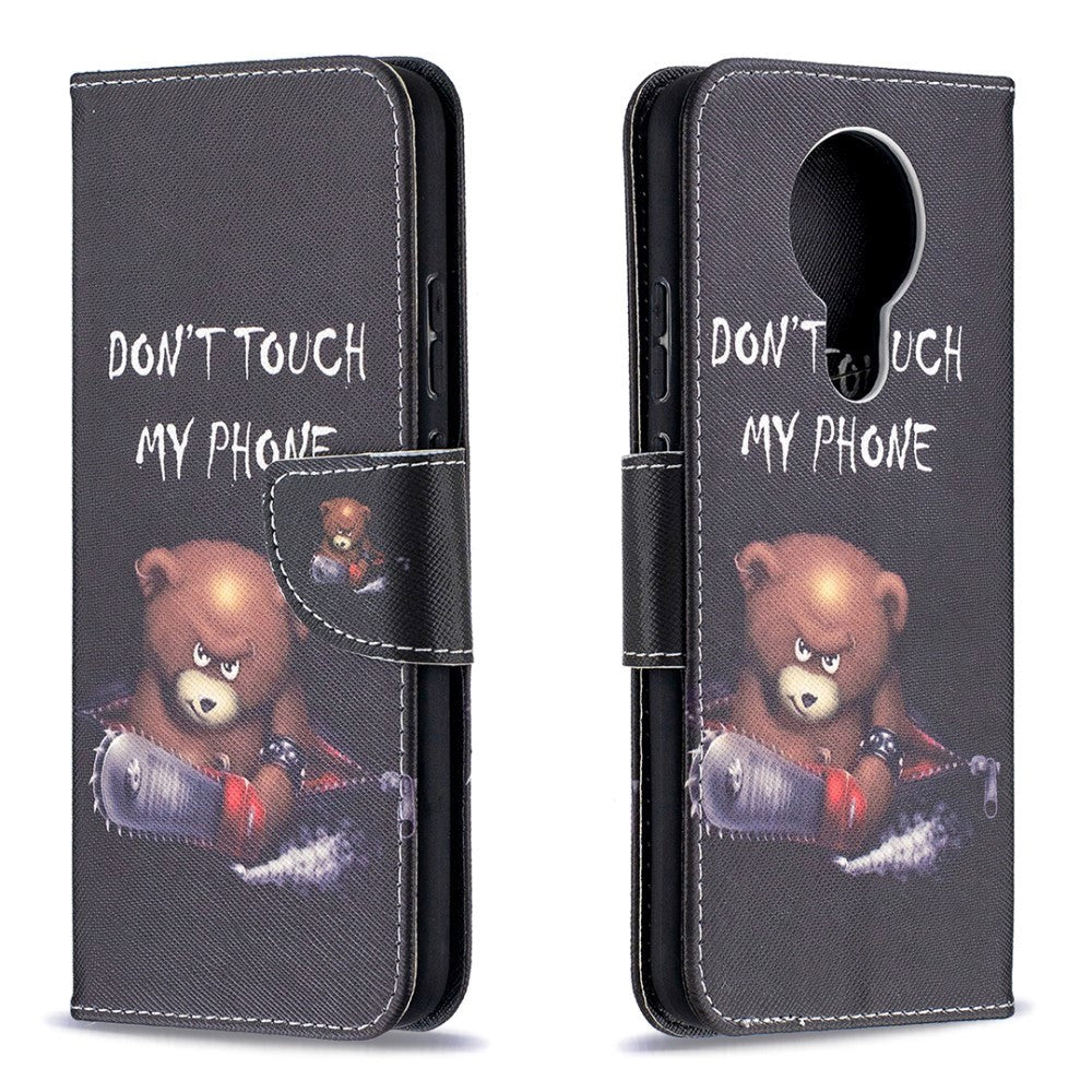 Nokia     Læder Cover    Pung Ond Bamse