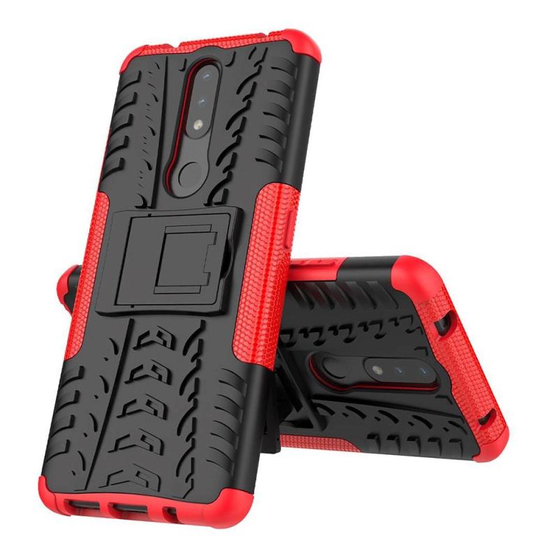 Nokia     Håndværker Case    Kickstand Sort   Rød