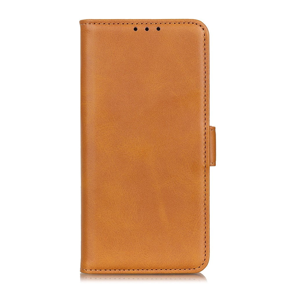 Nokia     Blødt Flip Læder Cover    Pung Lysebrun