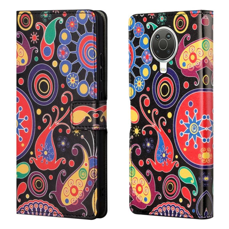 Nokia G10 G20 Læder Cover Pung Printet Design Farvefuld
