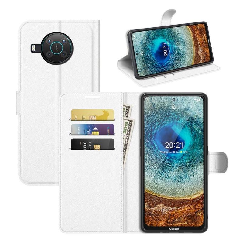 Nokia X10   X20 Læder Cover   Pung Hvid