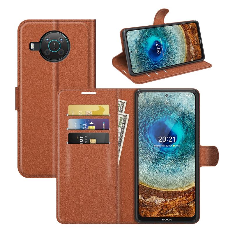 Nokia X10   X20 Læder Cover   Pung Brun