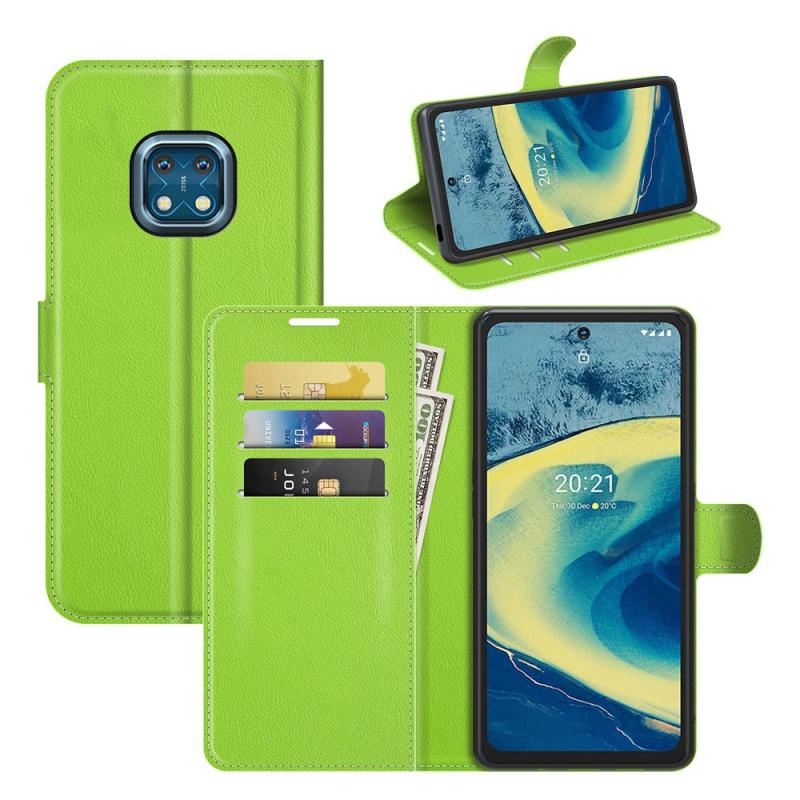 Nokia Xr20 Læder Cover   Pung Grøn