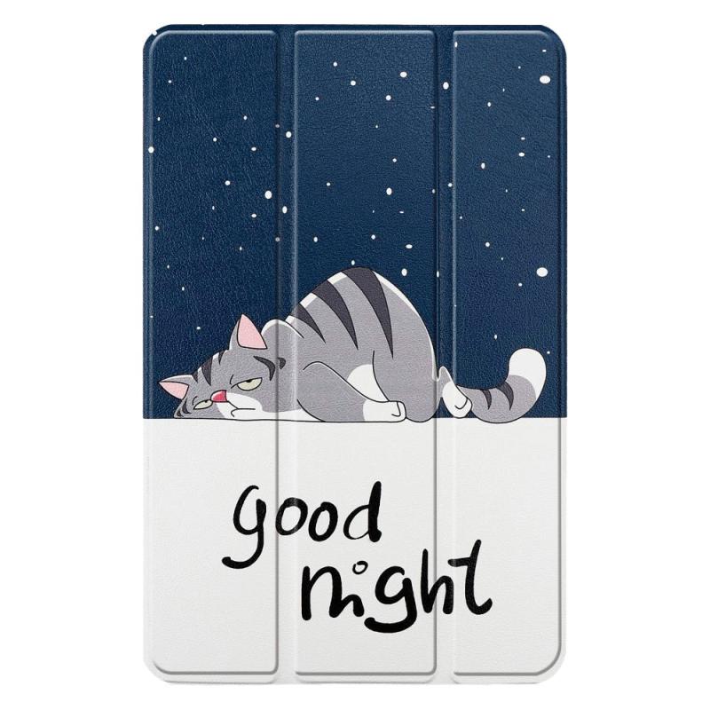 Nokia T20 Læder Flip Cover    Folde   Standerfunktion Good Night Cat
