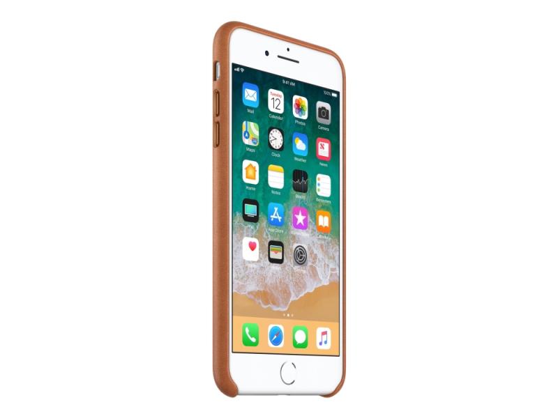 Apple Bagsidecover Til Mobiltelefon Læder Sadelbrun For Apple Iphone   Plus