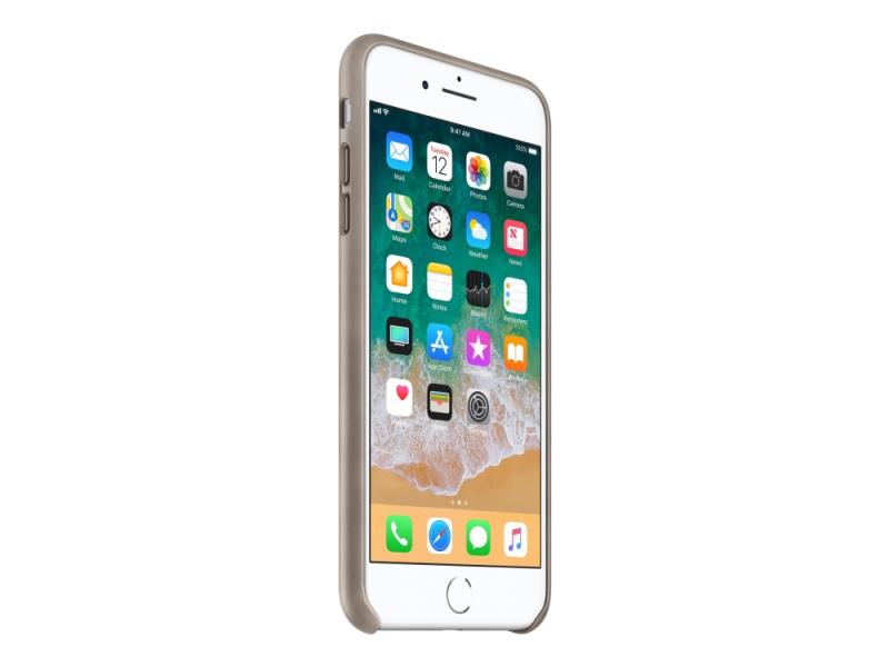 Apple Bagsidecover Til Mobiltelefon Læder Taupe For Iphone   Plus    Plus