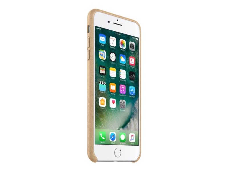 Apple Bagsidecover Til Mobiltelefon Læder Tan For Apple Iphone   Plus