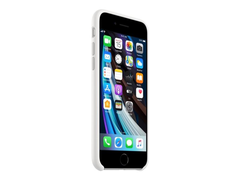 Apple Bagsidecover Til Mobiltelefon Silicone Hvid For Iphone             Generation
