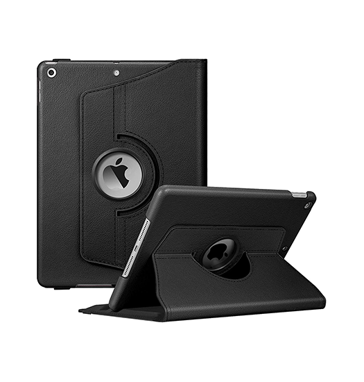 Ipad Mini     Retro Diary Trade  Vintage 360  Onefold Læder Cover Sort