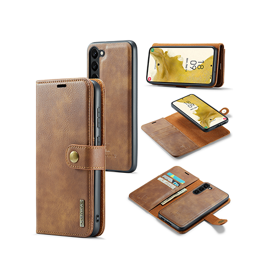 Samsung Galaxy S21 Plus    Ming Trade  Vintage  - -  Læder Etui    Cover Brun