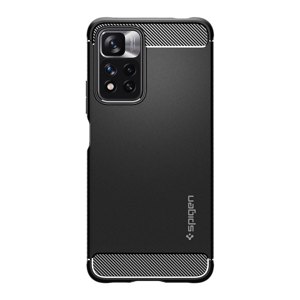 Spigen Xiaomi Redmi Note 11 Pro  5g Rugged Armor Bagside Cover Mat Sort