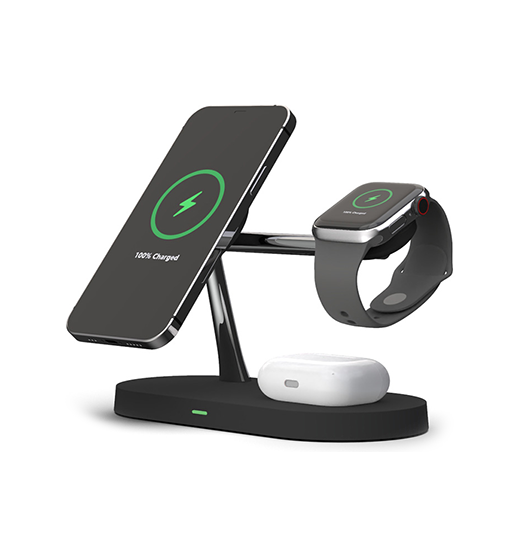 - -  Trådløs Oplader Til Mobil  Apple Watch   Earbuds 15w Lux Trade