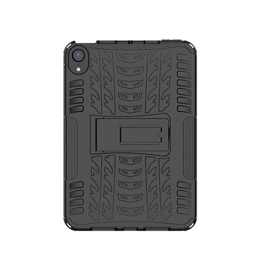 Ipad Mini  2021 2024  Grip Trade  Robust Stødsikkert Tpu Cover    Kickstand  Sort