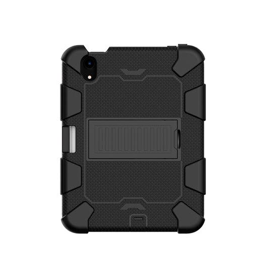 Ipad Mini  2021 2024  Deluxe Trade  Robust Stødsikkert Tpu Cover    Kickstand  Sort
