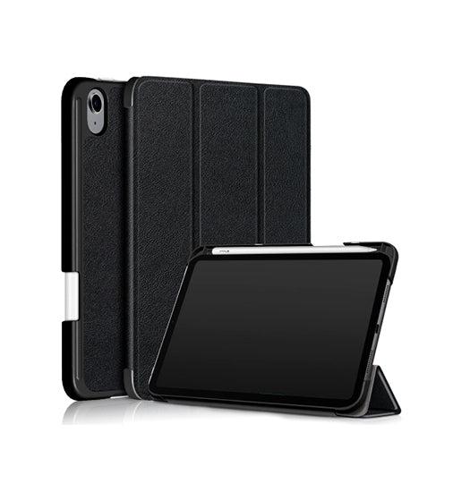 Ipad Mini  2021 2024    Design Trade  Smart Trifold Læder Cover Sort