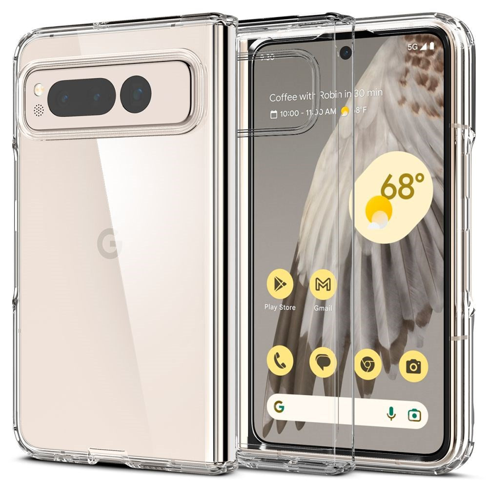 Google Pixel Fold Spigen Ultra Hybrid Bagside Cover Gennemsigtig