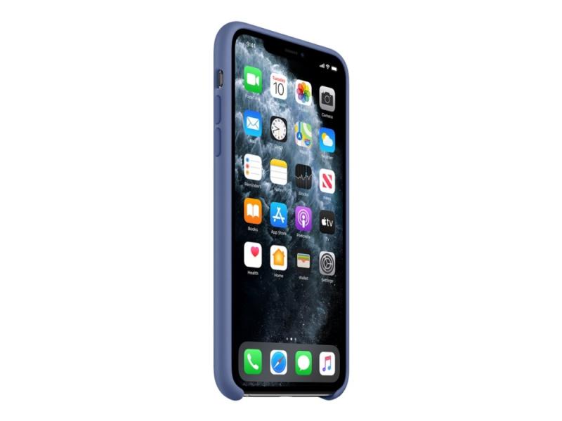 Apple Bagsidecover Til Mobiltelefon Silicone Linnedblå For Iphone 11 Pro Max