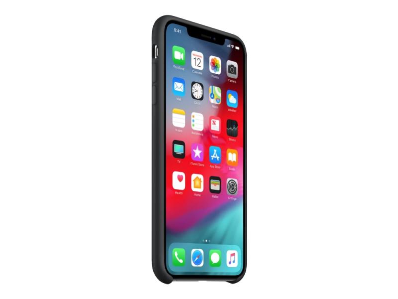 Apple Bagsidecover Til Mobiltelefon Silicone Sort For Iphone   Max