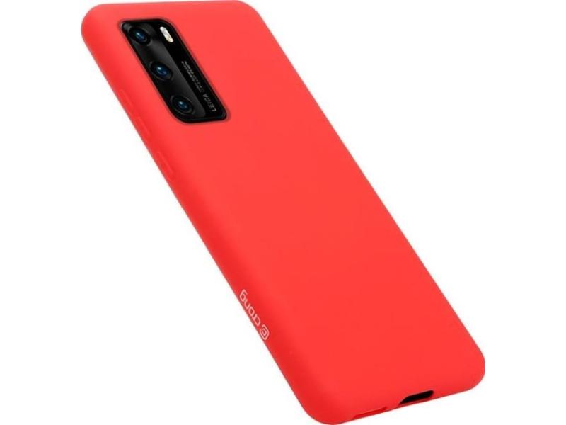 Crong Crong Color Cover Bagsideetui Til Huawei P40  Rød