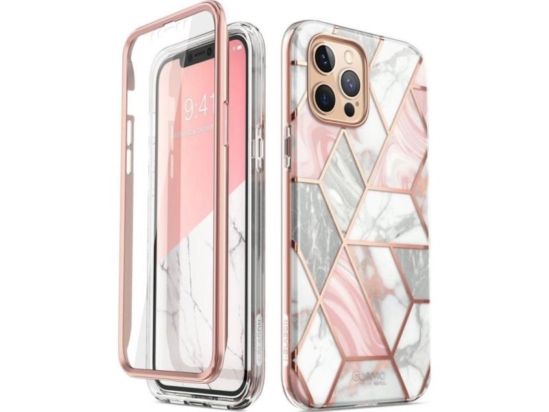-blason Cosmo Iphone2020-   - - -marble  Cover  Apple  Iphone 12 Max     2020  17         Lyserød