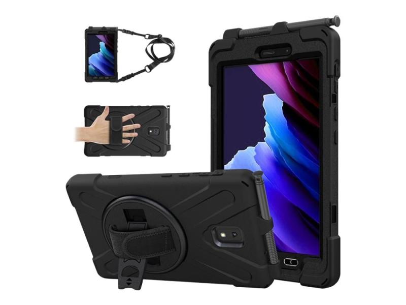 Estuff Bagsidecover Til Tablet Silicone  Hård Polykarbonat Sort    For Samsung Galaxy Tab Active3