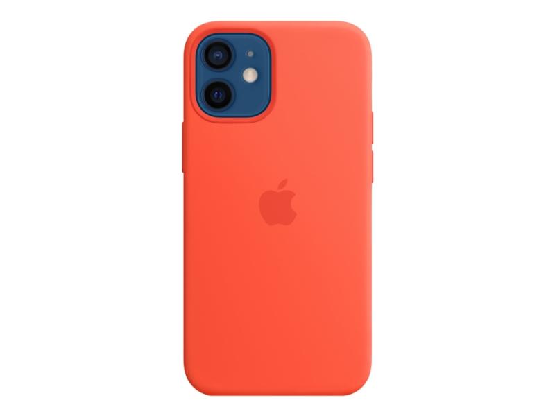 Apple Bagsidecover Til Mobiltelefon Med Magsafe Silicone Elektrisk Orange For Iphone 12 Mini