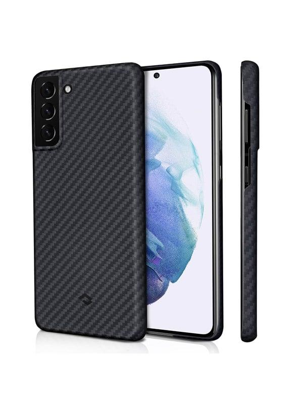 Pitaka Samsung Galaxy S21 Plus Magez Case Black Grey Twill