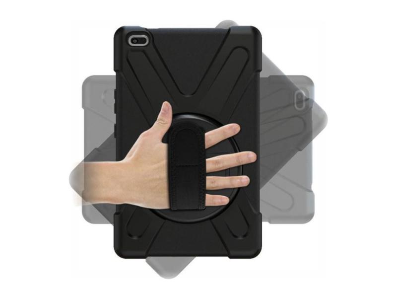 Estuff Bagsidecover Til Tablet Silicone  Polykarbonat Sort    For Lenovo Tab M8    2nd Gen  Za5g  Za5h  Za62  Za63